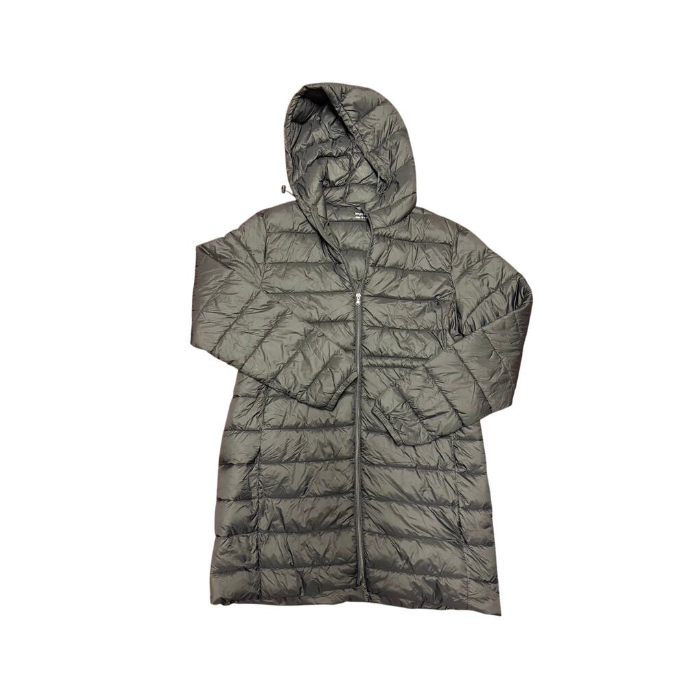 Wantdo Women’s Black Longline Hooded Puffer Coat Lightweight Winter